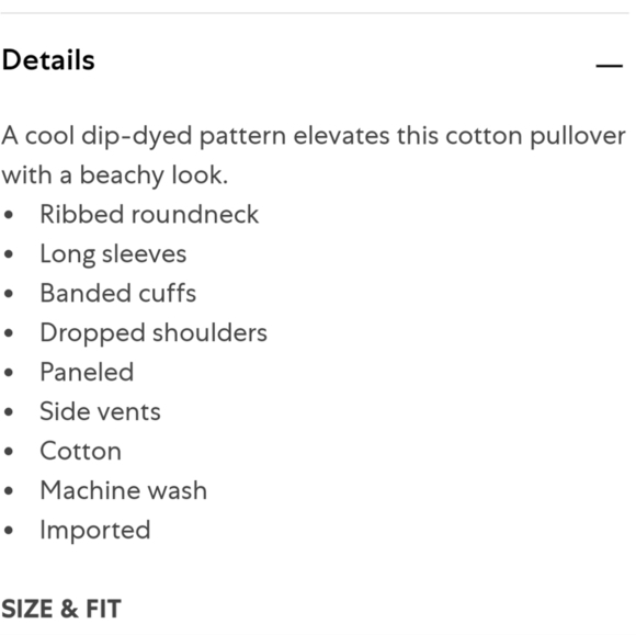 Madewell Delancy Dip Tie-Dye Long Sleeve Shirt Size M - Picture 11 of 11